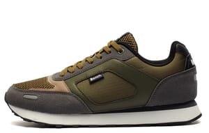Bench Warner Retro Mens Trainers Khaki / Grey Combo