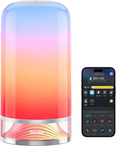 Govee RGBICWW Smart Table Lamp, Touch Bedside, Matter & Alexa