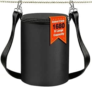 Waterproof Zippered Peg Bag with Shoulder Strap, Holds 400 Pins