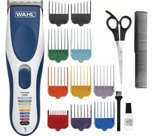 WAHL Colour Pro 9649-017 Hair Clipper White & Blue
