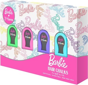 7th Heaven X Barbie Hair Chalk Set of 4 Pink/Green/Blue/Purple - £6.55 S&S