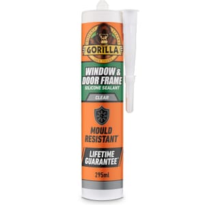 Gorilla Window & Door Clear Silicone Sealant, 295ml - £8.23 S&S