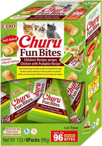 INABA Churu Fun Bites Cat Treats - Chicken and Pumpkin, 8x12g - £5.09 S&S