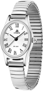 LENQIN Women's Watch Elastic Stainless Steel Strap Analog Quartz