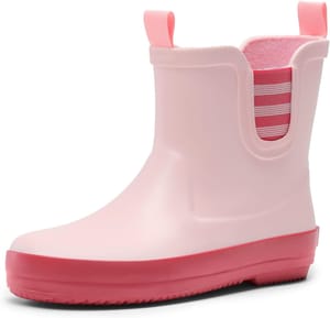 Dream Pairs Kids Waterproof Short Wellies Pink/Red 3.5 Toddler