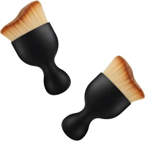 2-Pack Car Interior Cleaning Brushes with Storage Bag