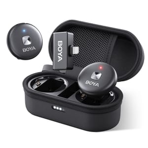 BOYA Boyamic Wireless Lavalier Microphone for iPhone/Android, Clip-On