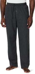 Amazon Essentials Men's Breathable Flannel Pajama Bottoms, Charcoal Heather, XL