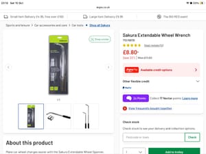 Sakura Extendable Wheel Wrench