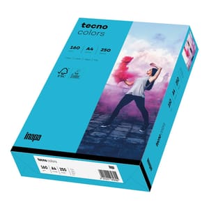 Inapa Tecno Colours Coloured Printer Paper A4 250 Sheets Blue