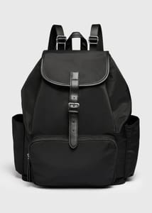 Black Nylon Backpack