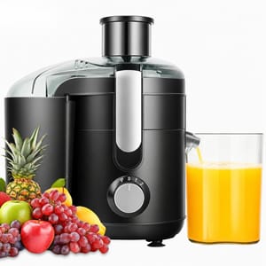 Centrifugal Juicer, Titanium Disc, Dual Speeds, 2.5" Feed Chute, Brush