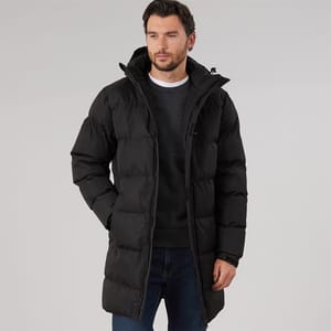 Trespass Mens Belvoir Waterproof Padded Long Jacket