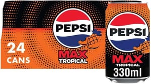 Pepsi Max Tropical 330ml Cans Pack of 24 - £8.07 S&S