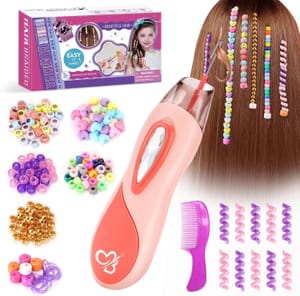 Hair Beads Kit for Braids with Gems Stamper