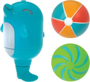 Nuby Dolphin Bath Toy, Soaker & Squirter, Easy Grip, 10M+