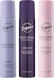 3-Pack Designer Fragrances: Tu Est Belle, Orchyd, Alise - 100ml