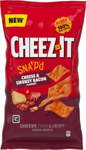 Cheez-It Cheese and Bacon Thin and Crispy Snacks 150g - £0.90 S&S Voucher