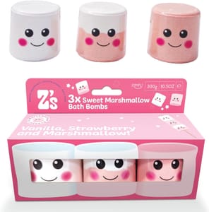 Z's 3 X 100g Large Marshmallow Bath Bombs Gift Set