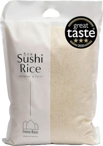 Emma Basic Koshi Haruki Sushi Rice 5kg Gluten Free Sticky - £8.99 S&S