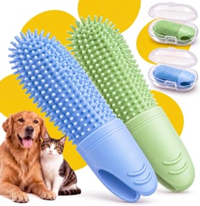 Dog and Cat Toothbrush Pack (Finger/Standard) 4pcs - £2.69 S&S