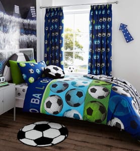 Catherine Lansfield Reversible Single Duvet Cover Set - Football