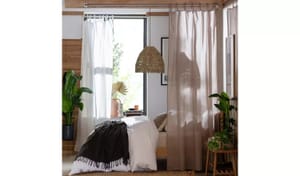 Habitat Plain Voile Curtains Panel - White