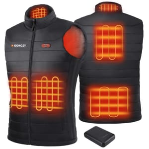 Gokozy Heated Vest for Men with 10000mAh Battery, Waterproof, Lightweight