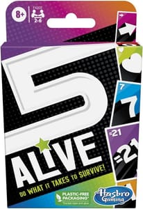 5 Alive Fast-Paced Card Game for 2-6 Players Multicolor