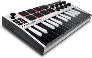 Akai MPK Mini MK3 25-Key USB MIDI Keyboard Controller, White