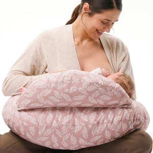 Momcozy Ergonomic Nursing Pillow, Pink
