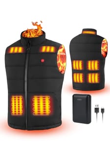 Rrtizan Heated Vest, Men and Women, 9 Zones, 3 Levels