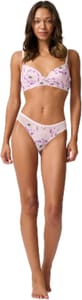 Ted Baker Angel Floral Print T-Shirt Bra, Moulded Cups, Purple