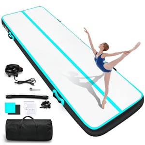 Inflatable Gymnastics Mat, Portable Tumble Track, Non-Slip