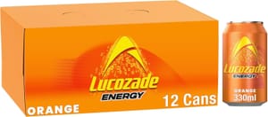Lucozade Energy Orange 330ml Pack of 12 - £4.84 S&S Voucher