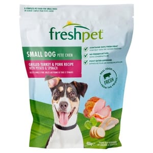 Freshpet Small Dog Grilled Turkey & Pork with Veg Fresh Dog Food 400g