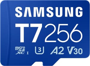 Samsung T7 microSD Memory Card 256 GB MB-MB256T/WW