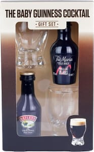 Baby Guinness Gift Set: Tia Maria & Baileys 5cl, Glasses