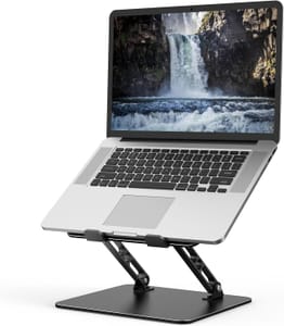 Nayka Adjustable Desk Laptop Stand, Foldable Metal Riser