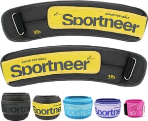 Sportneer Ankle Weights, 2x Each: 0.232.27 Kg, Dark Gray