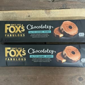 2x Fox's Salted Caramel Chocolatey Rounds Packs (2x130g)
