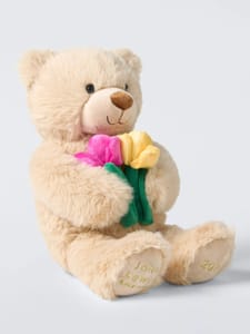 John Lewis Lewis Bear with Tulips Soft Toy