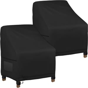 LPQKCcY Waterproof Garden Chair Covers 2-Pack 600D Oxford