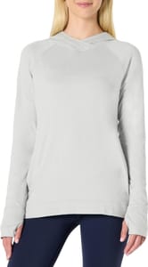 Amazon Essentials Women's Athletic Soft Long-Sleeve Hoodie, Dove Space-Dye, XS