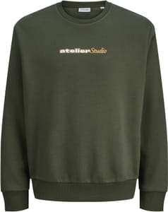 JACK and JONES Jjrody Sweat Crew Neck, Green, XS