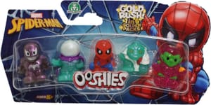 Ooshies Spider-Man Pencil Toppers 5 Pack Rare Gold Edition