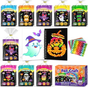 Halloween Foil Art and Craft Books for Kids