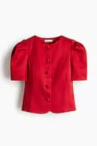 H&M Puff-Sleeved Blouse