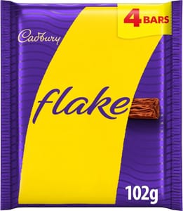 Cadbury Flake Chocolate Bar, 4 X 25.5 G - £1.42 S&S