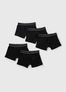 Boys 5-Pack Black Trunks - 216 Years
